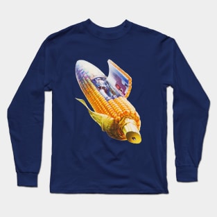 Hisashi Saito Corn Spaceship Long Sleeve T-Shirt